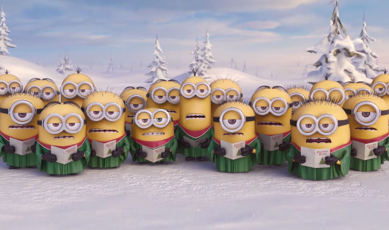 Les minions chantent Noël